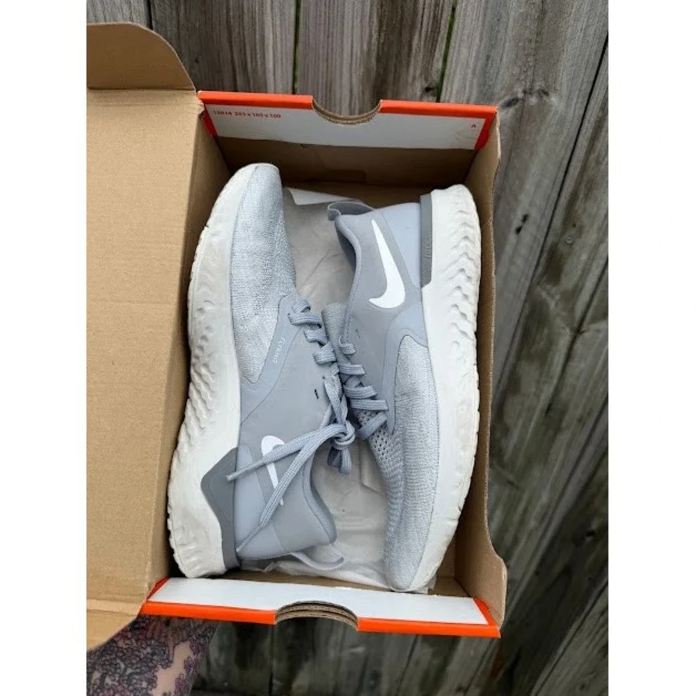 Running Athleisure Nike Odyssey React 2 Flyknit 7 Grey AH1016-002 Sneaker